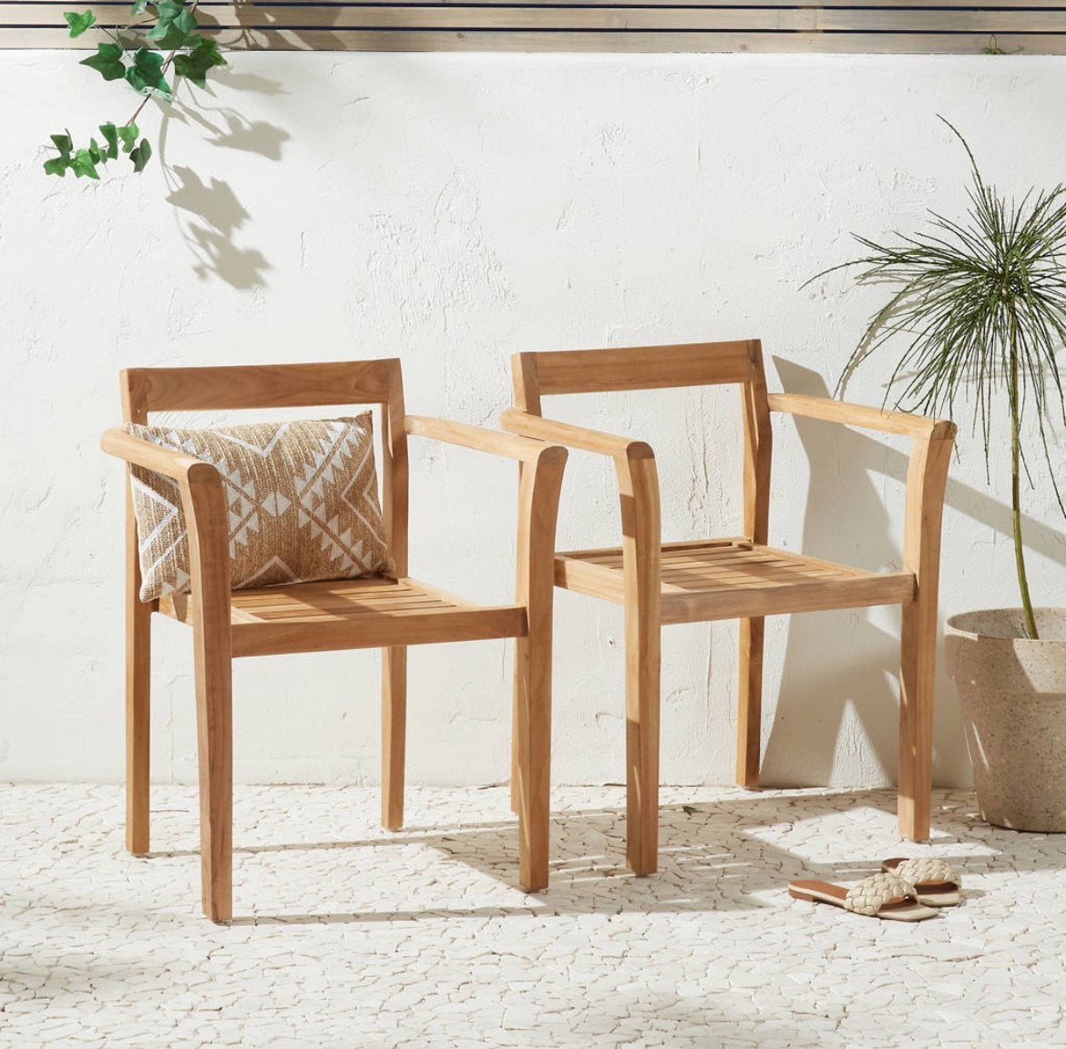 Nous Garden  Teak tuinstoel, Ophalen, Gebruikt