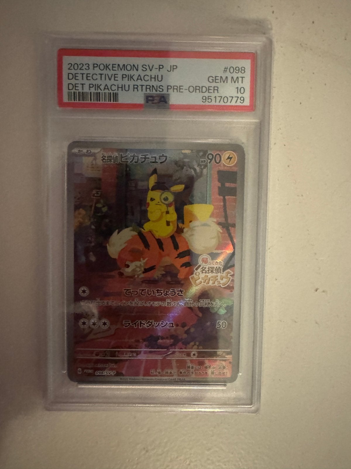 Detective Pikachu #098 PSA 10 Gem Mint Pokémon Kaart (m2417903130
