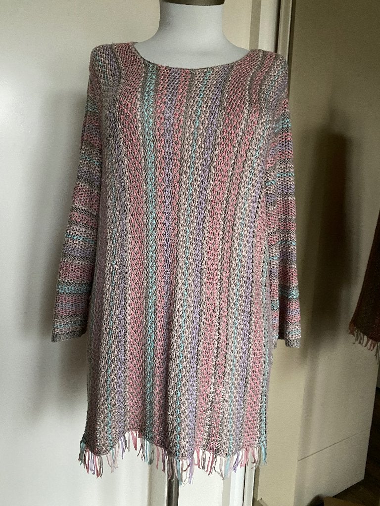 truitje Bonita XL lila/roze/aqua/beige Boho, Meerkleurig, Maat 46/48 (XL) of groter, Bonita, Ophalen of Verzenden