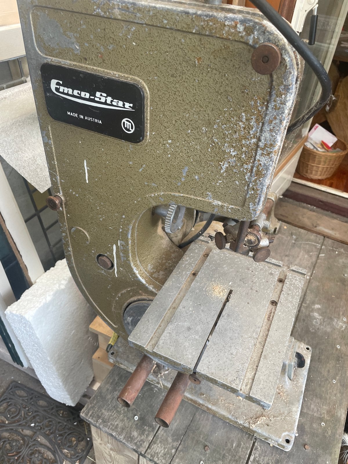 Emco-Star Lintzaag - Made in Austria, Doe-het-zelf en Verbouw, Gereedschap | Zaagmachines, Gebruikt, 70 mm of meer, Ophalen of Verzenden
