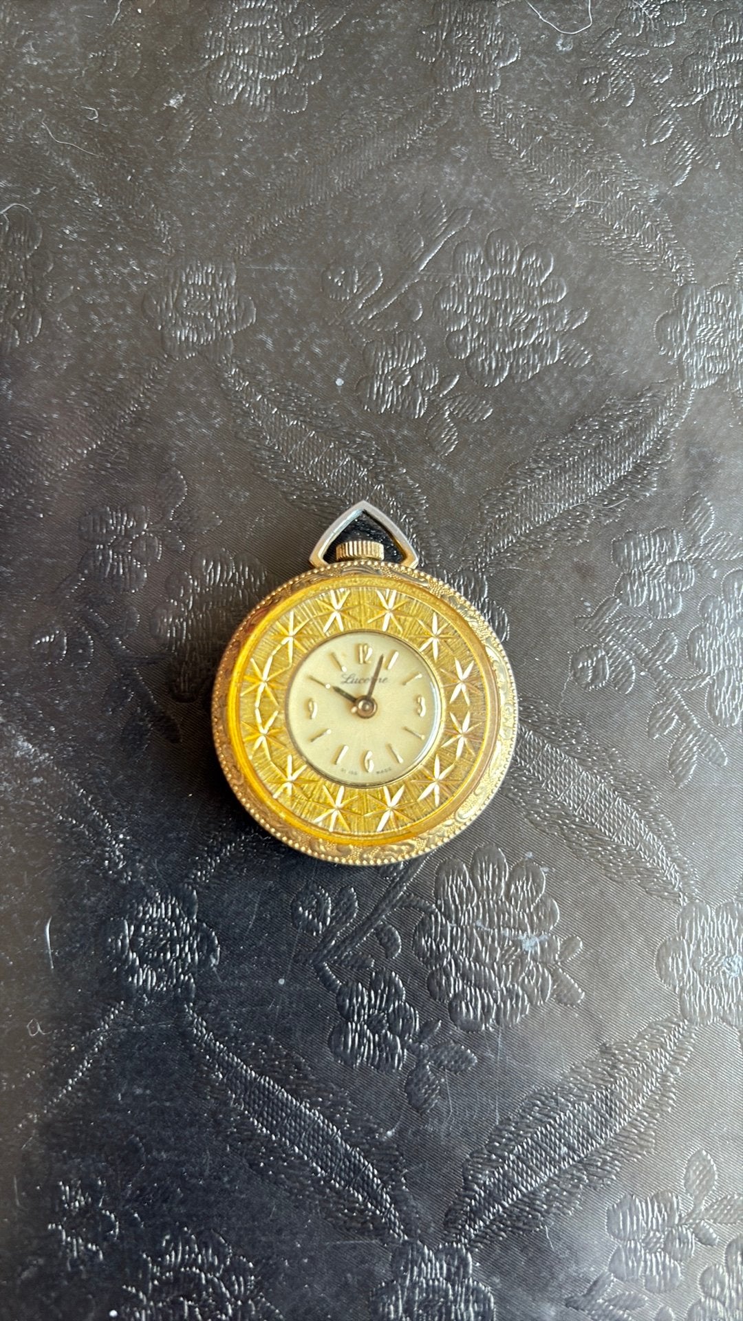 Vintage jaren 60/70 Lucerne Swiss Made Zakhorloge, Sieraden, Tassen en Uiterlijk, Horloges | Antiek, Ophalen of Verzenden, Staal