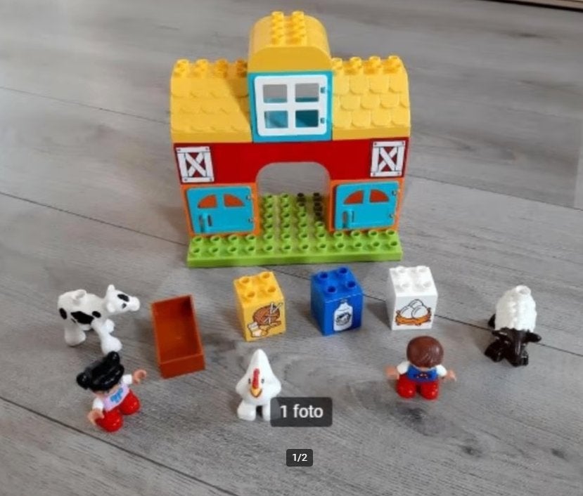 Lego / Duplo boerderij, Ophalen of Verzenden, Zo goed als nieuw, Complete set, Duplo