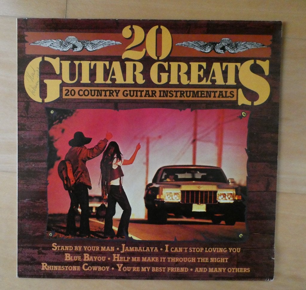 LP 20 Guitar Greats- 20 country Guitar instrumentals, Ophalen, Gebruikt, 12 inch