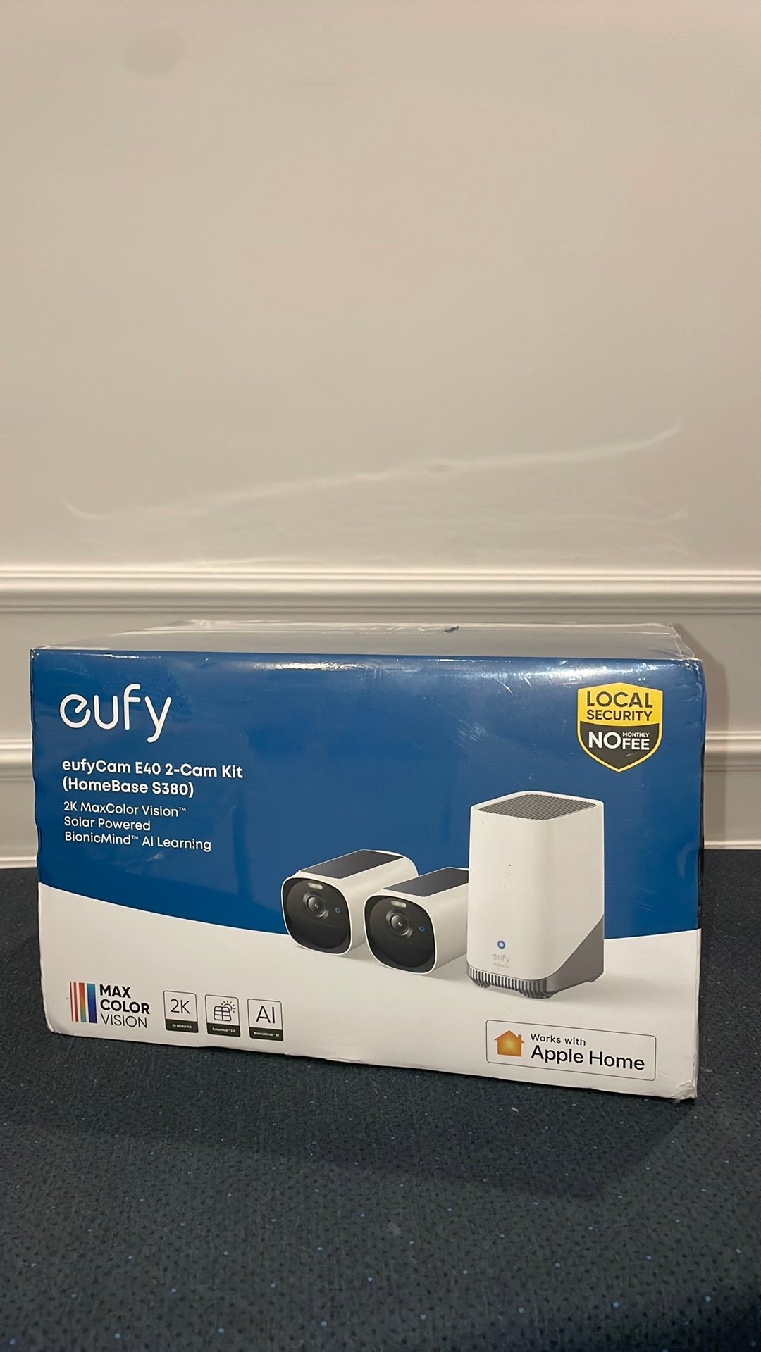 Eufy EufyCam E40 2-Cam Kit Beveiligingscamera - Op Batterij, Audio, Tv en Foto, Videobewaking, Ophalen of Verzenden, Zo goed als nieuw
