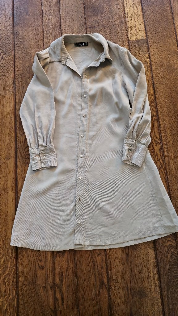 Beige jurk van Most wanted maat XS, Beige, Ophalen of Verzenden, Maat 34 (XS) of kleiner, Gedragen