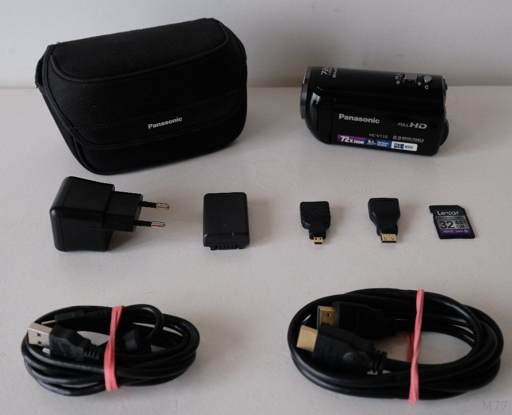 Panasonic HC-V110 Full HD Camcorder (32GB), Full HD, Gebruikt, Panasonic, 20x of meer