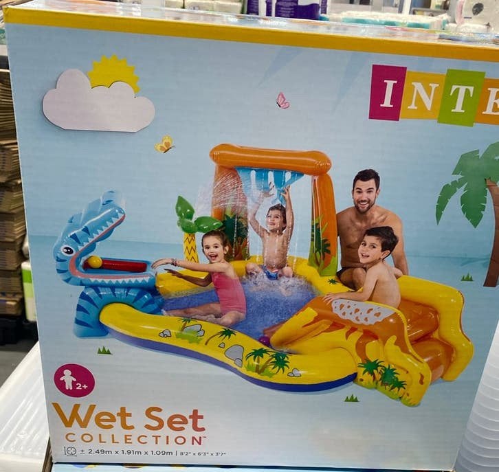Wet Set zwembad , dinosaurus, Minder dan 80 cm, Ophalen of Verzenden, Opzetzwembad, Rechthoekig