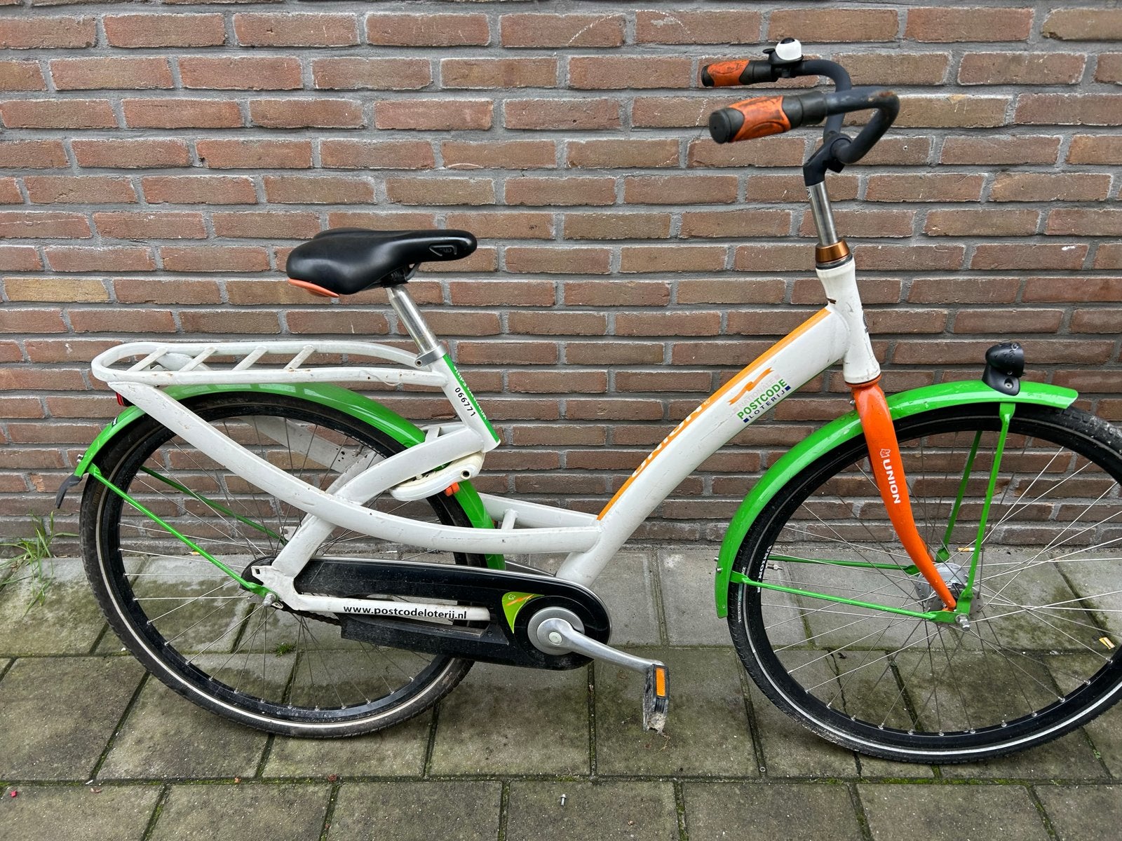 Union Postcode Loterij fiets - Zo goed als nieuw, (Extra) lage instap, Velgrem, Ophalen of Verzenden, Zo goed als nieuw