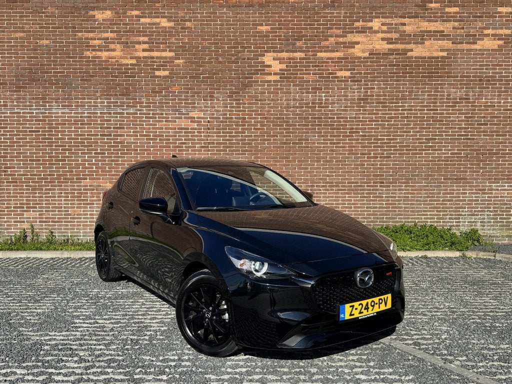 Mazda 2 1.5 e-SkyActiv-G 90 Homura Achteruitrijcamera | Appl, Auto's, Mazda, Stof, 4 cilinders, Overige brandstoffen, Zwart