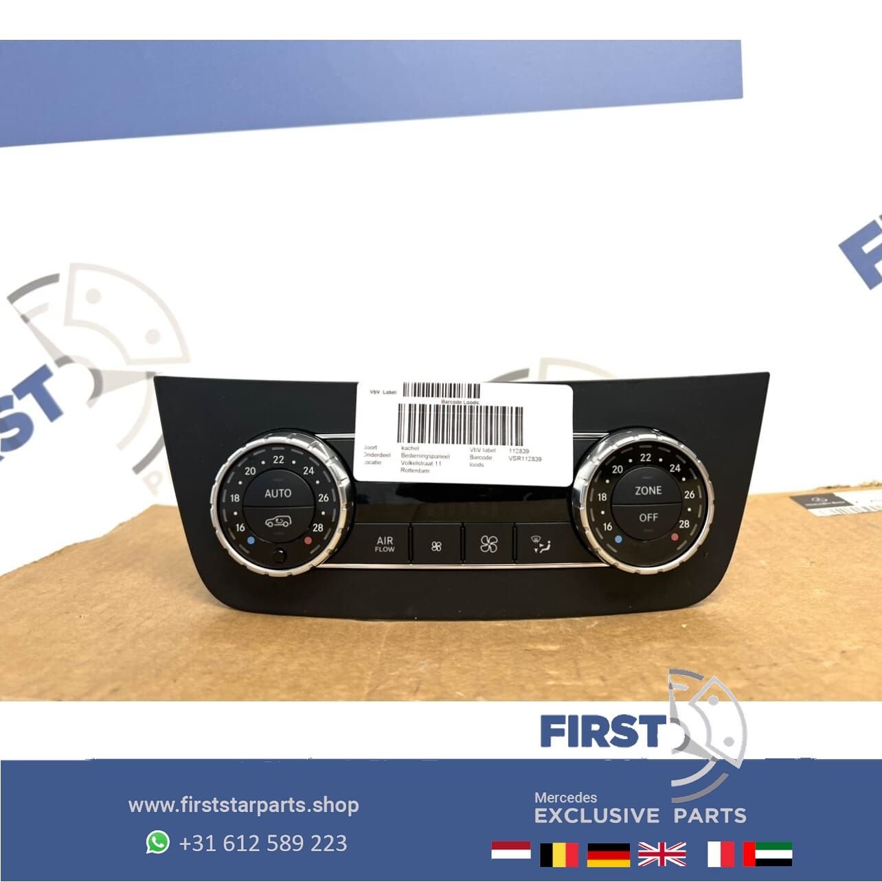 A1669000306 Mercedes CLIMATE CONTROL SCHAKELAAR W166 GLE X16