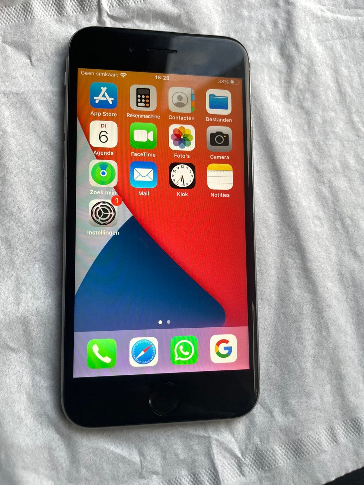 Iphone 6S 16GB, Telecommunicatie, 16 GB, Ophalen of Verzenden, Zo goed als nieuw, Zilver
