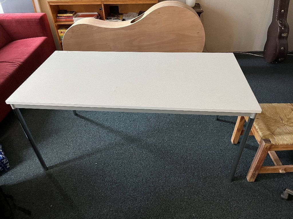 Riemersma kantoortafel, Ophalen, 160 cm, Gebruikt, Spaanplaat of MDF