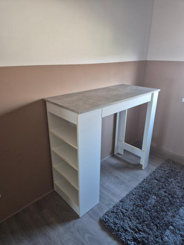 Bartafel grijs wit, Ophalen, Gebruikt