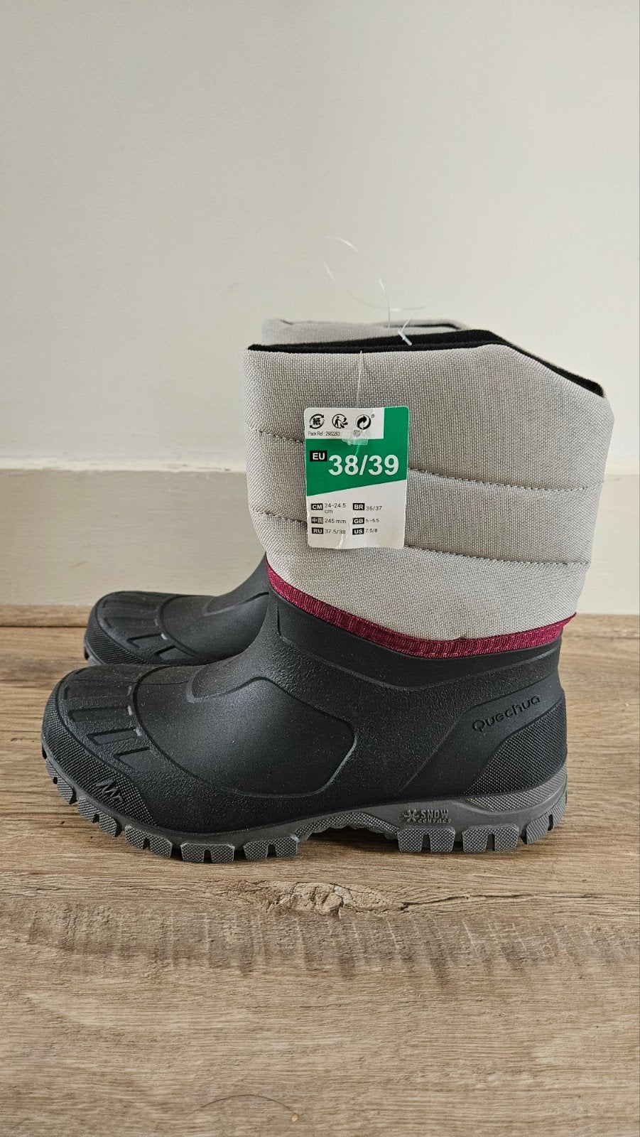 Nieuwe Quechua snowboots maat 38/39 met kaartje, Verzenden, Snowboots, Nieuw, Quechua