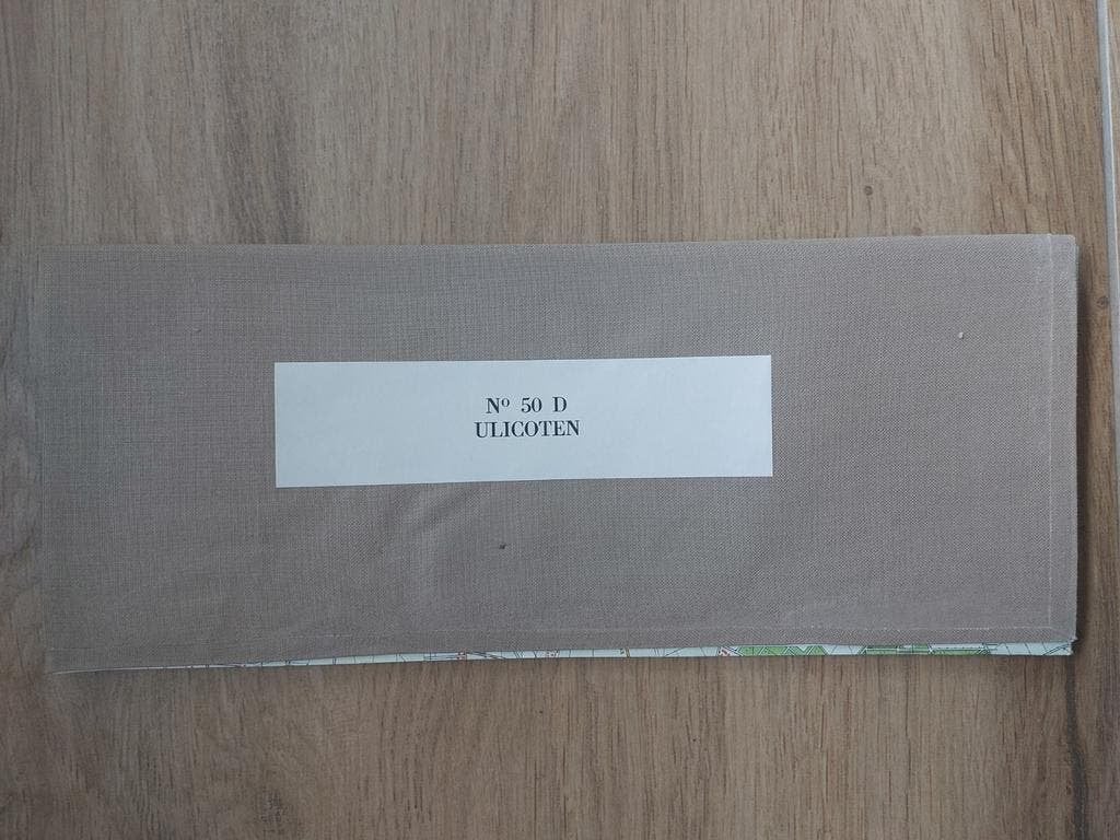 50D Ulicoten Meerle Hoogstraeten Bolk Stafkaart uit 1967, Topografische Dienst Nederland, Ophalen of Verzenden, 1800 tot 2000