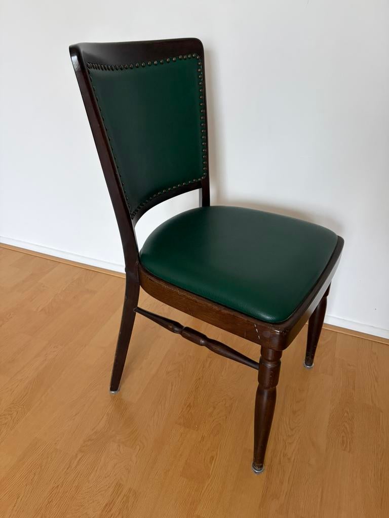 Vintage horeca stoelen, Huis en Inrichting, Stoelen, Bruin, Leer, Ophalen of Verzenden, Zo goed als nieuw