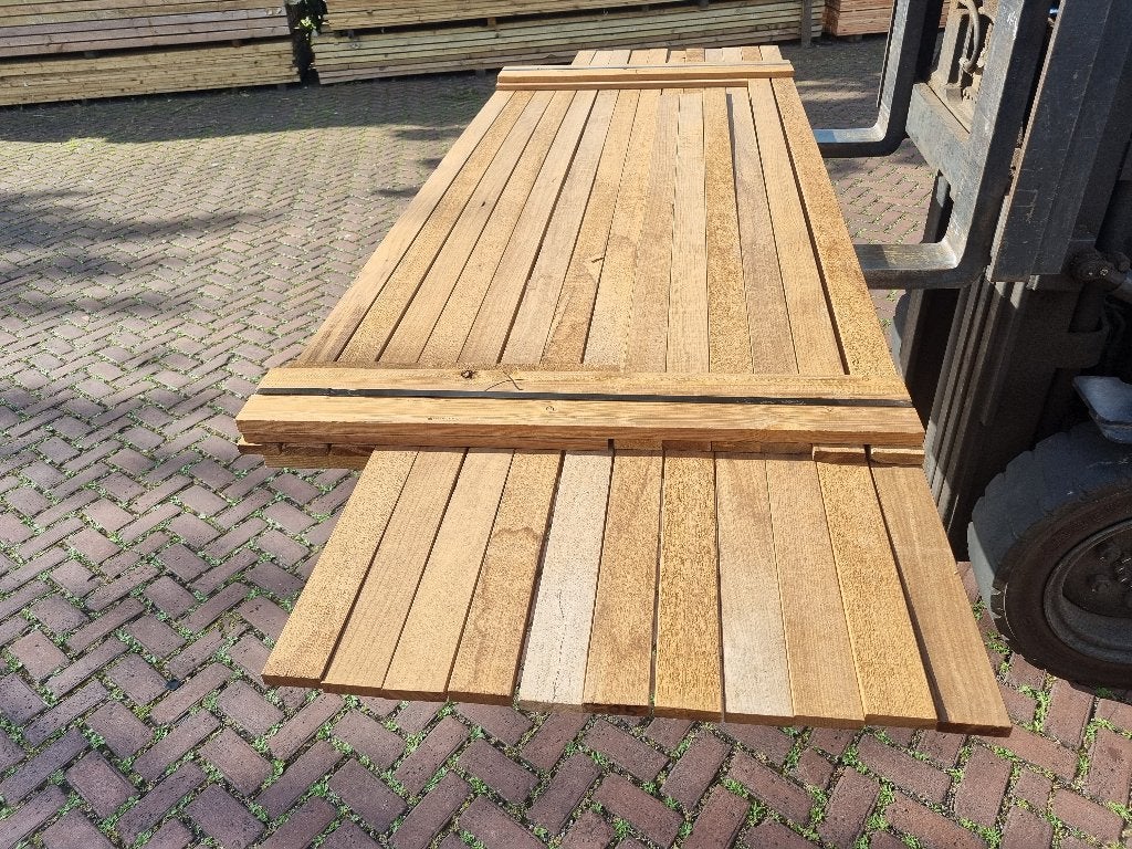 Hardhouten latten /planken 1.8x6.7 cm - nr: HP37, Tuin en Terras, Ophalen, Planken, Nieuw, Hardhout