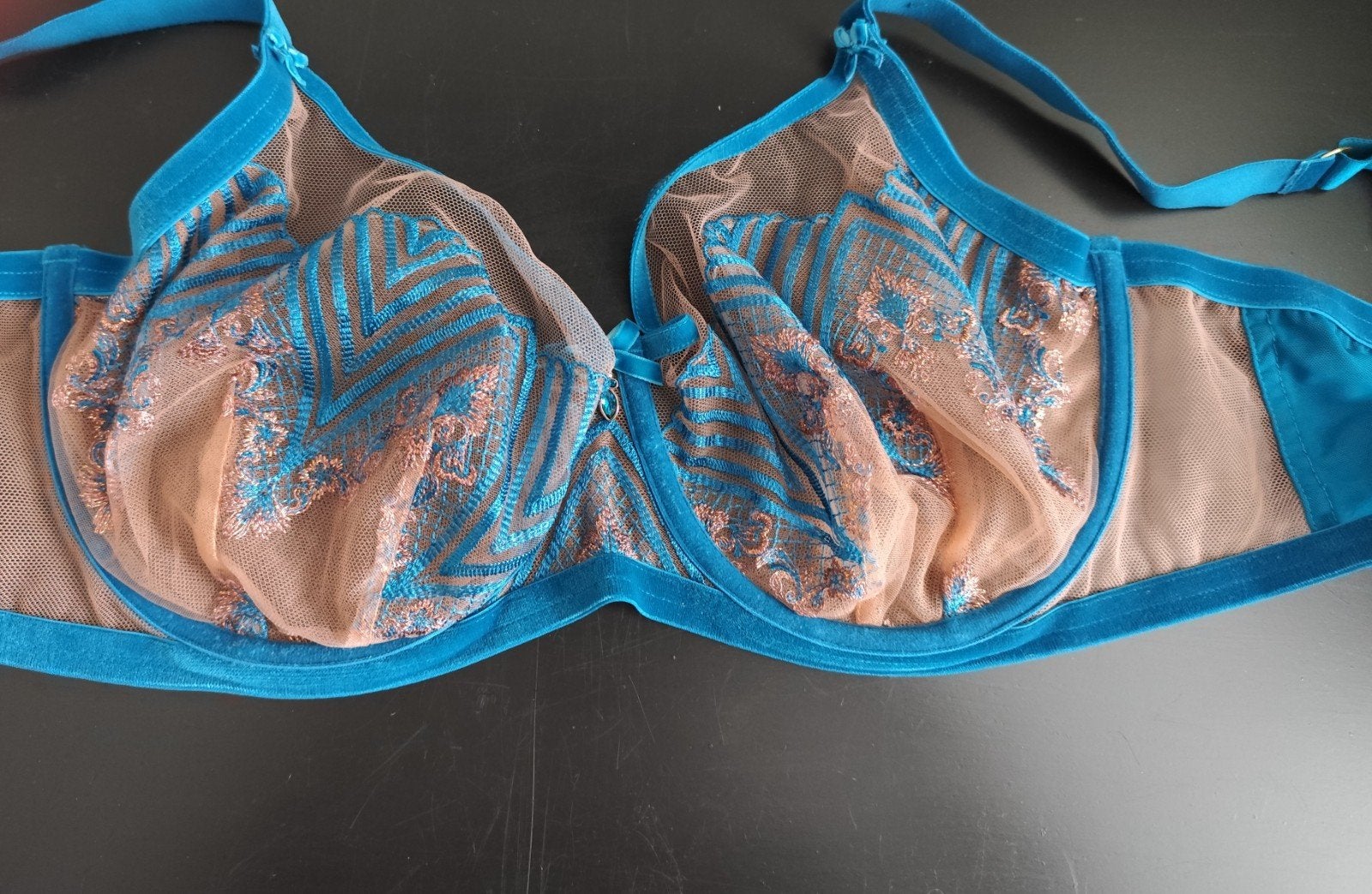 Bh turquoise Dita von Teese fortunia Curve, Dita von Teese, Ophalen of Verzenden, Blauw, BH