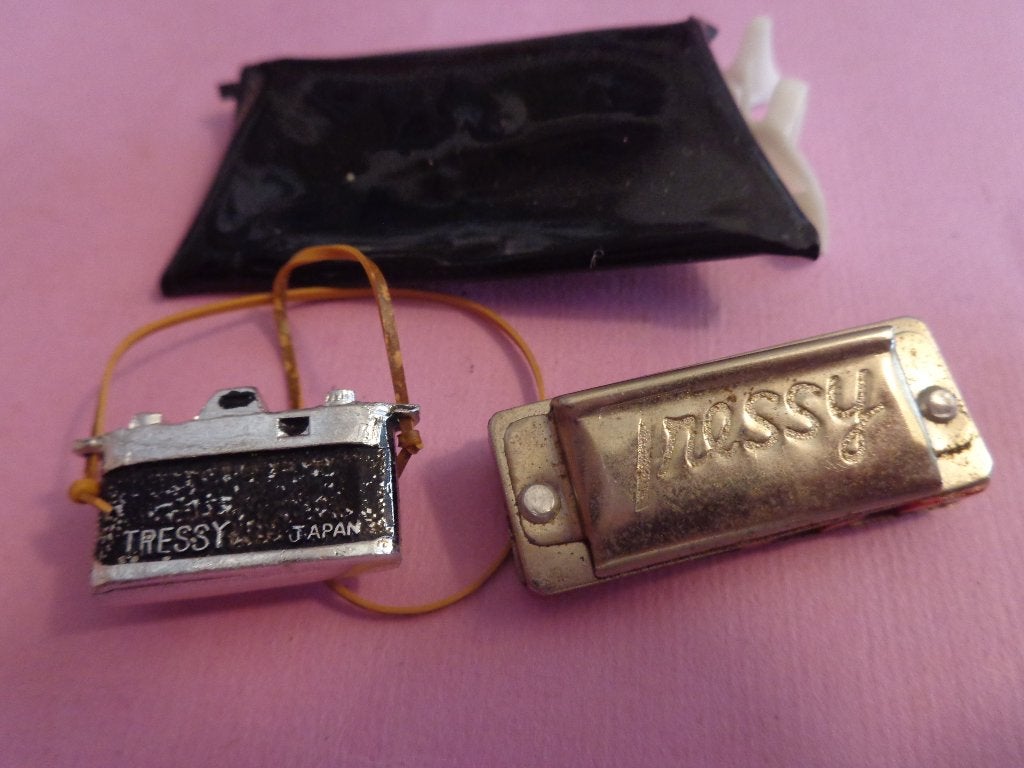 Barbie vintage Tressy accessoires Mondharmonica oa, Ophalen of Verzenden, Gebruikt, Accessoires