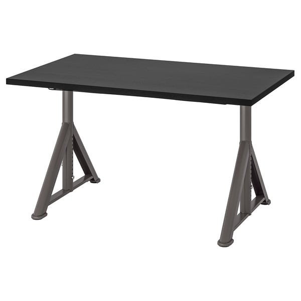 Ikea IDÅSEN bureau desk 160x80, Ophalen, Zwart, 160 cm, Hout