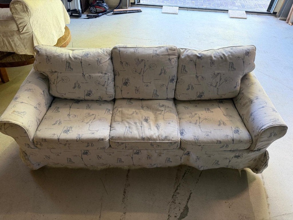 IKEA EKTORP 3-zitsbank | Afneembare Hoes, Gebruikt, Driepersoons, 75 tot 100 cm, Ophalen of Verzenden