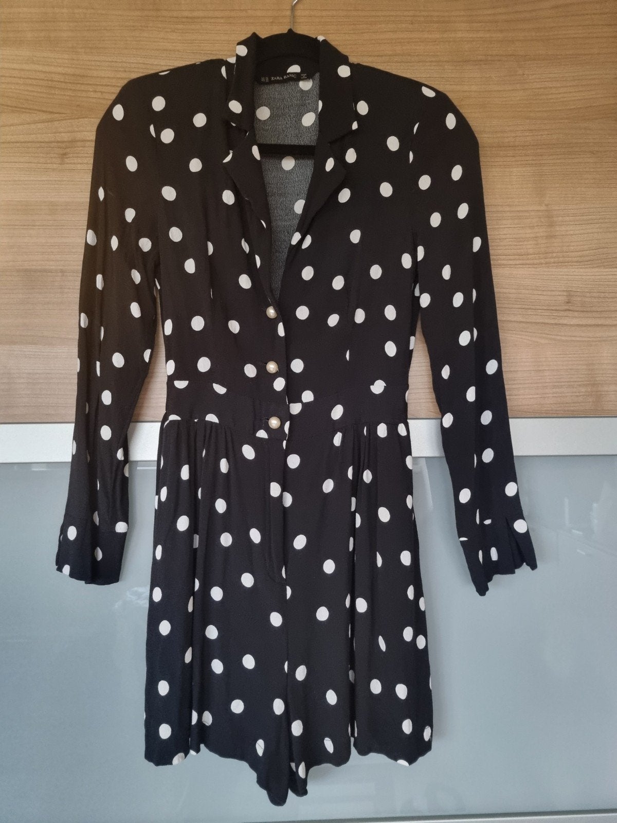 Zara gestippelde jurk maat XS, Kleding | Dames, Jurken, Ophalen of Verzenden, Zo goed als nieuw, Maat 34 (XS) of kleiner, Boven de knie