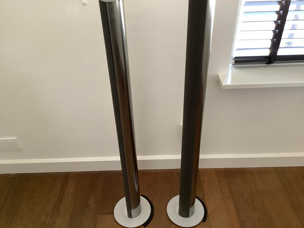 Bang & Olufsen BeoLab 6000 mk2 B&O grijs titanium, Audio, Tv en Foto, Luidsprekers, Gebruikt, 60 tot 120 watt, Front, Rear of Stereo speakers