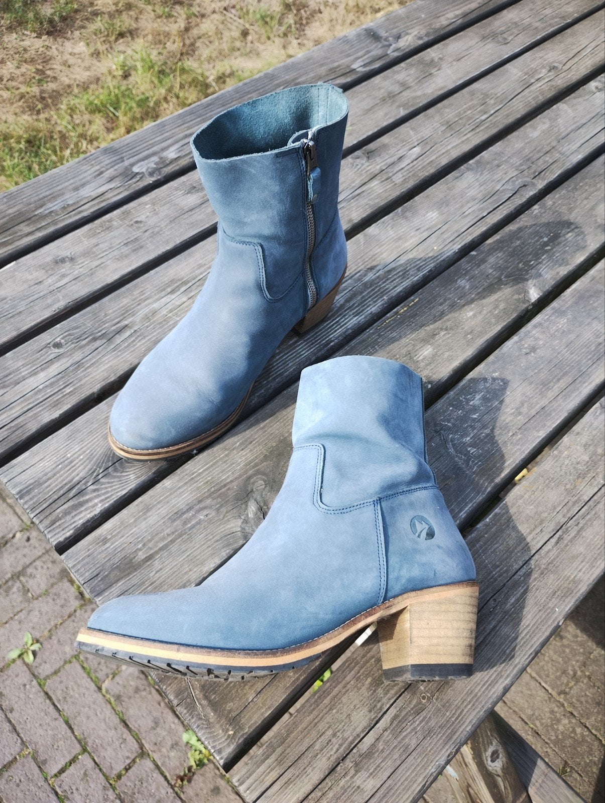 Travelin Paulx Nubuck Lady Enkellaarzen - Blauw - Maat 41, Ophalen, Zo goed als nieuw, Blauw