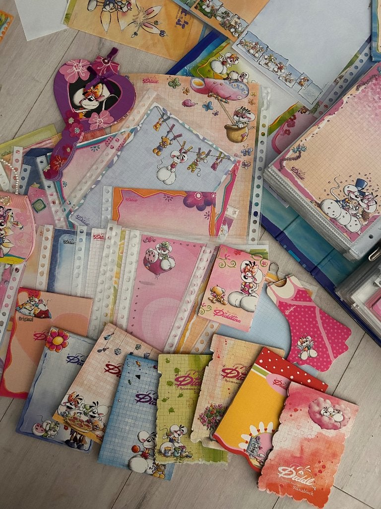 Diddl blaadjes, Verzamelen, Verzenden, Diddl, Zo goed als nieuw, Papier, Kaart of Schrift