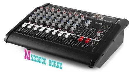 Mixer, Power mengpaneel met versterker, 8-kanaals Powermixer, Vonyx, Nieuw, Info@marbeco.nl, Overige instrumenten