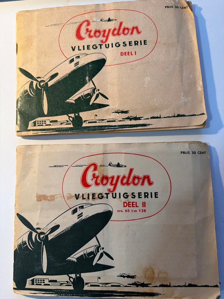 Vintage Croydon Vliegtuigserie Deel I & II - Zeldzame Boeken, Verzamelen, Ophalen of Verzenden, Gebruikt, Boek of Tijdschrift