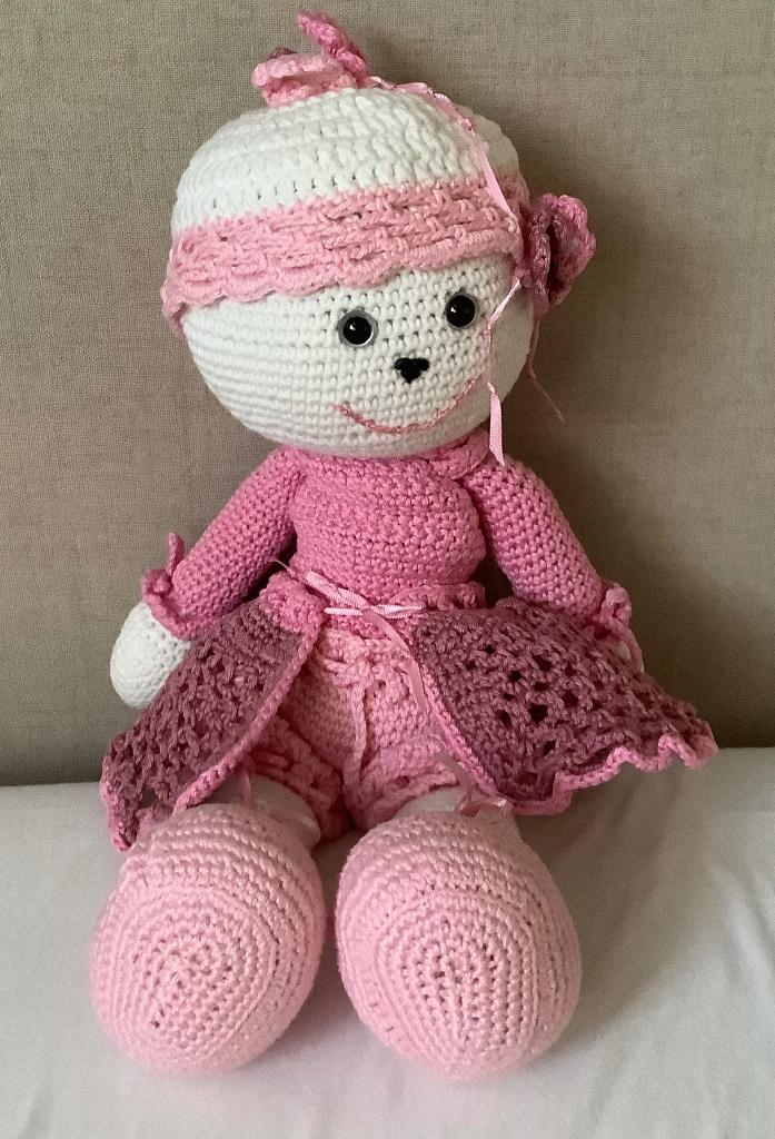 Gehaakte pop / kraamkado / haakwerk handwerk, Kinderen en Baby's, Kraamcadeaus en Geboorteborden, Ophalen of Verzenden