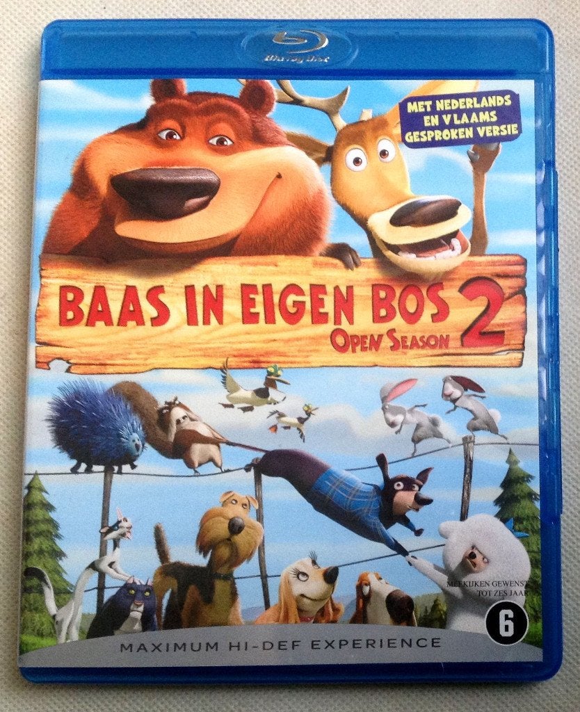 Baas In Eigen Bos 2 (Open Season 2), Cd's en Dvd's, Blu-ray, Verzenden, Tekenfilms en Animatie, Vanaf 6 jaar, Nederlands