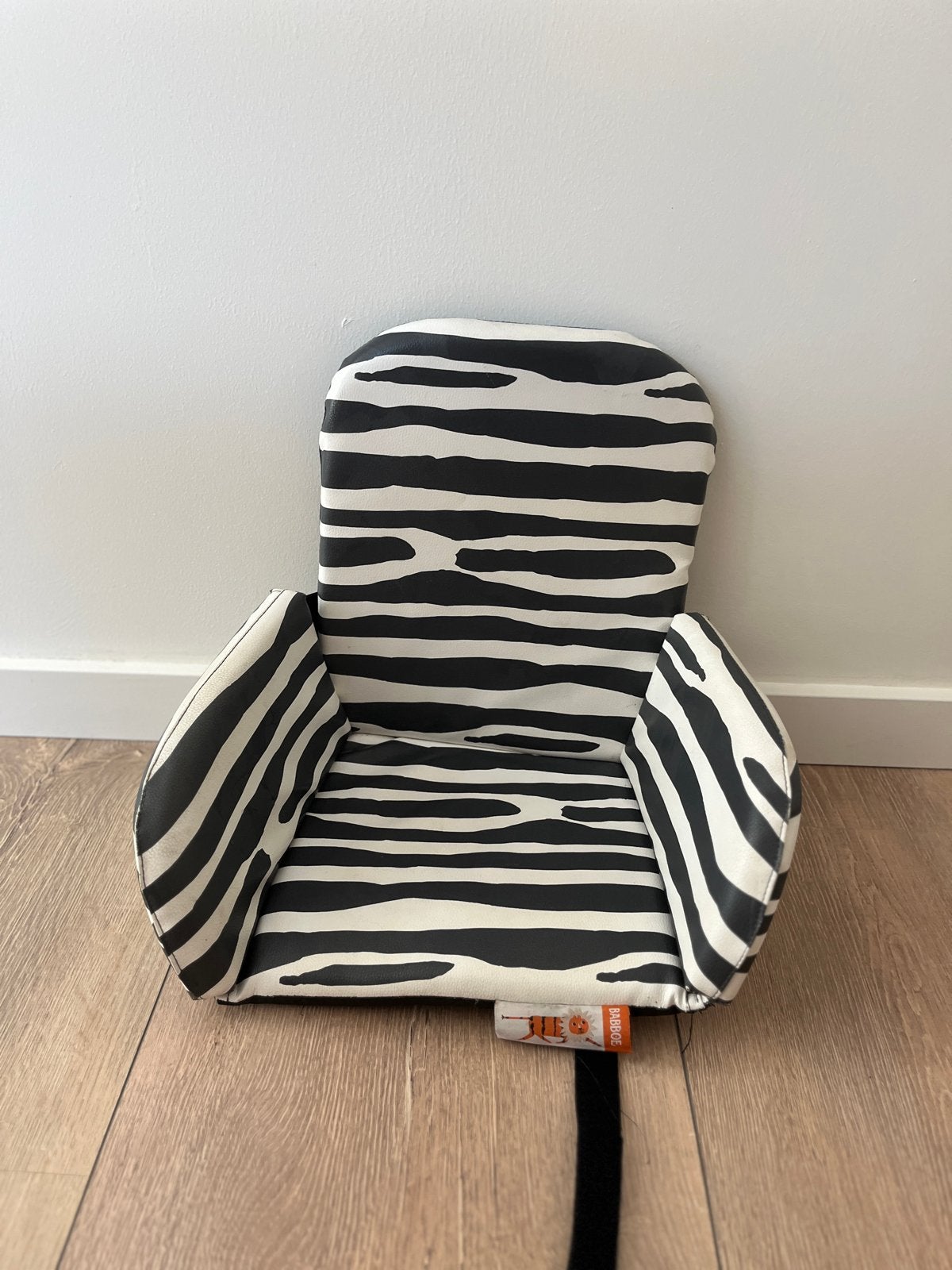 Babboe peuterstoel voor in bakfiets - Zebra print, Ophalen of Verzenden, Gebruikt, Overige typen