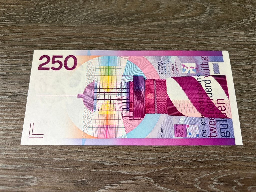 UNC biljet 250 gulden Vuurtoren, 1985, Postzegels en Munten, Bankbiljetten | Nederland, Ophalen of Verzenden, 250 gulden