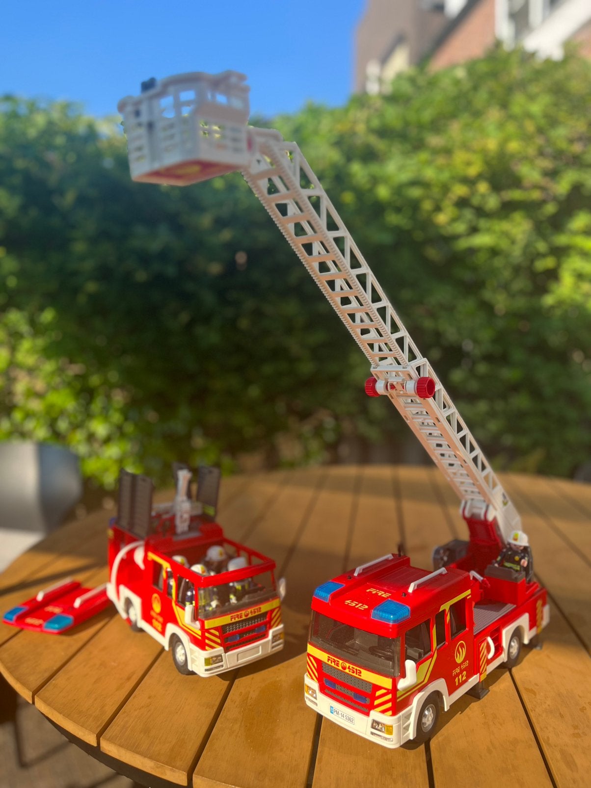 Playmobil brandweer 9463 en 9463, Ophalen, Zo goed als nieuw