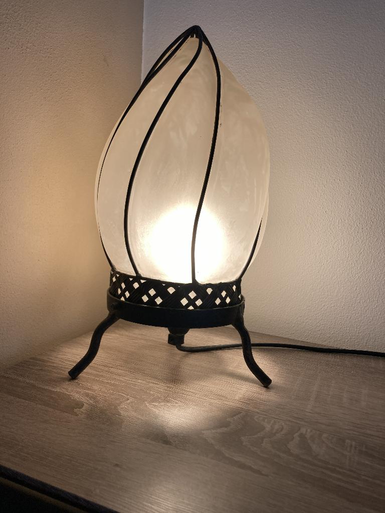 Staande lamp, Ophalen, Zo goed als nieuw, Glas, Minder dan 100 cm