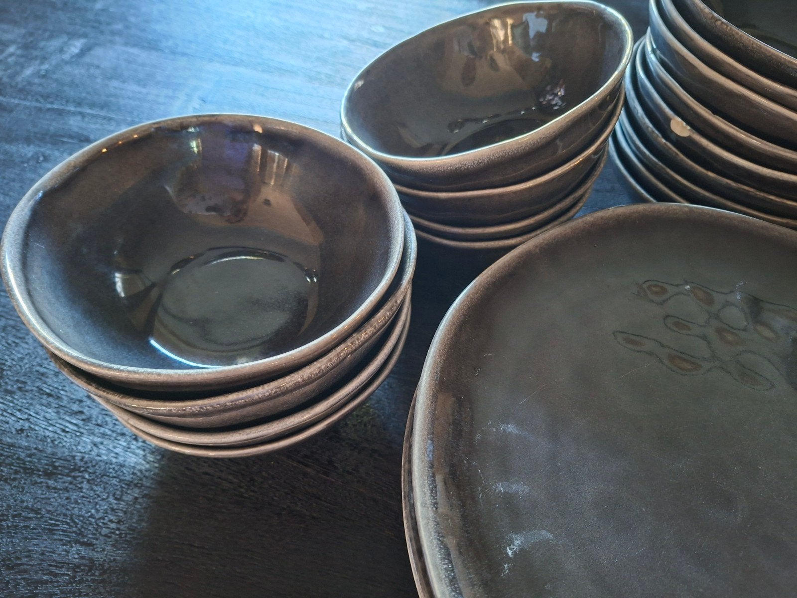 xenos toscane servies antraciet, Ophalen, Gebruikt, Overige stijlen
