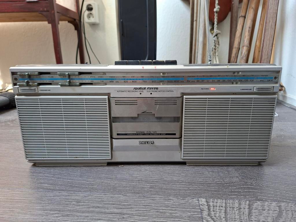 Philips Compact Line D8110 radio cassette, Audio, Tv en Foto, Radio's, Ophalen, Gebruikt, Overige typen