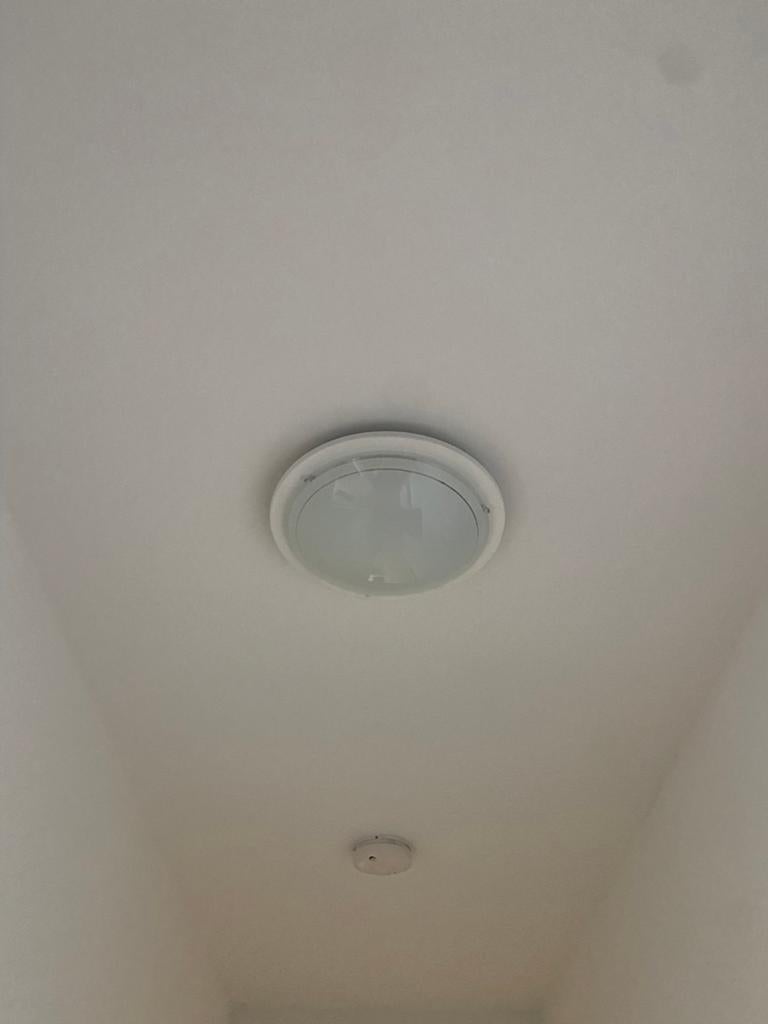 5 plafonières wit, Huis en Inrichting, Lampen | Plafondlampen, Ophalen, Zo goed als nieuw, Glas