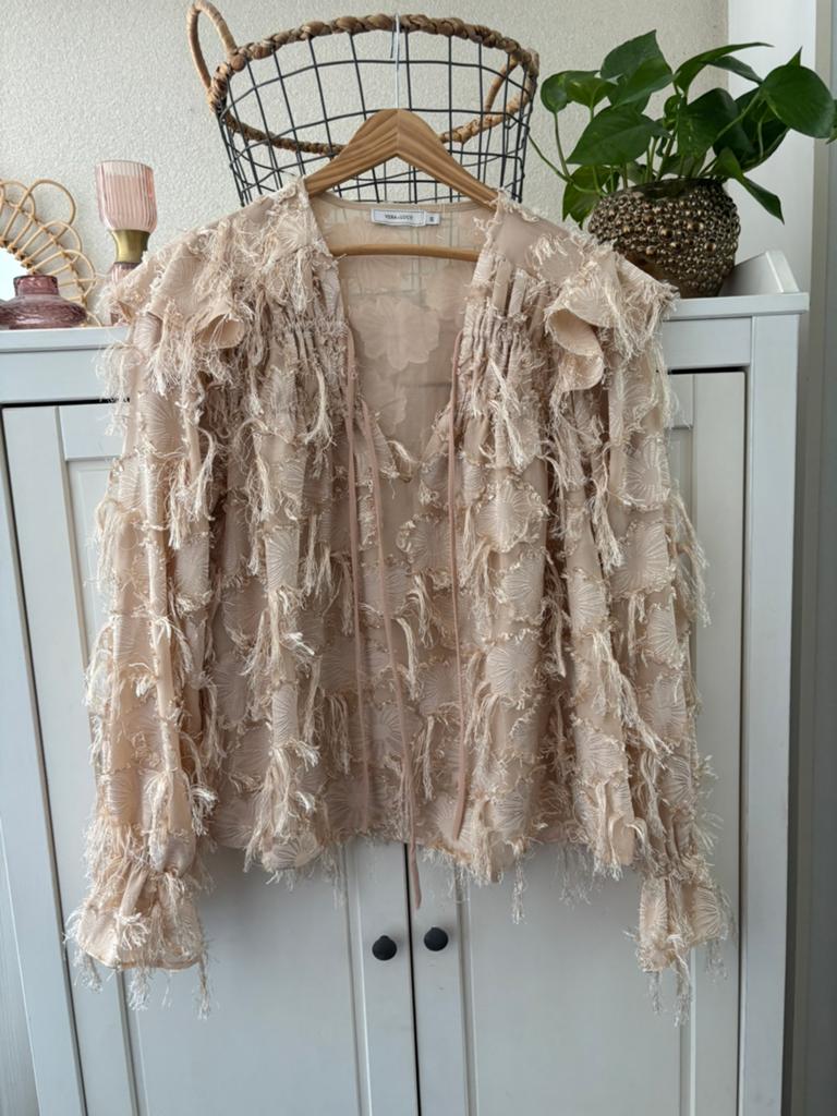 Vera & Lucy blouse maat S, Ophalen of Verzenden, Zo goed als nieuw, Maat 36 (S), Beige