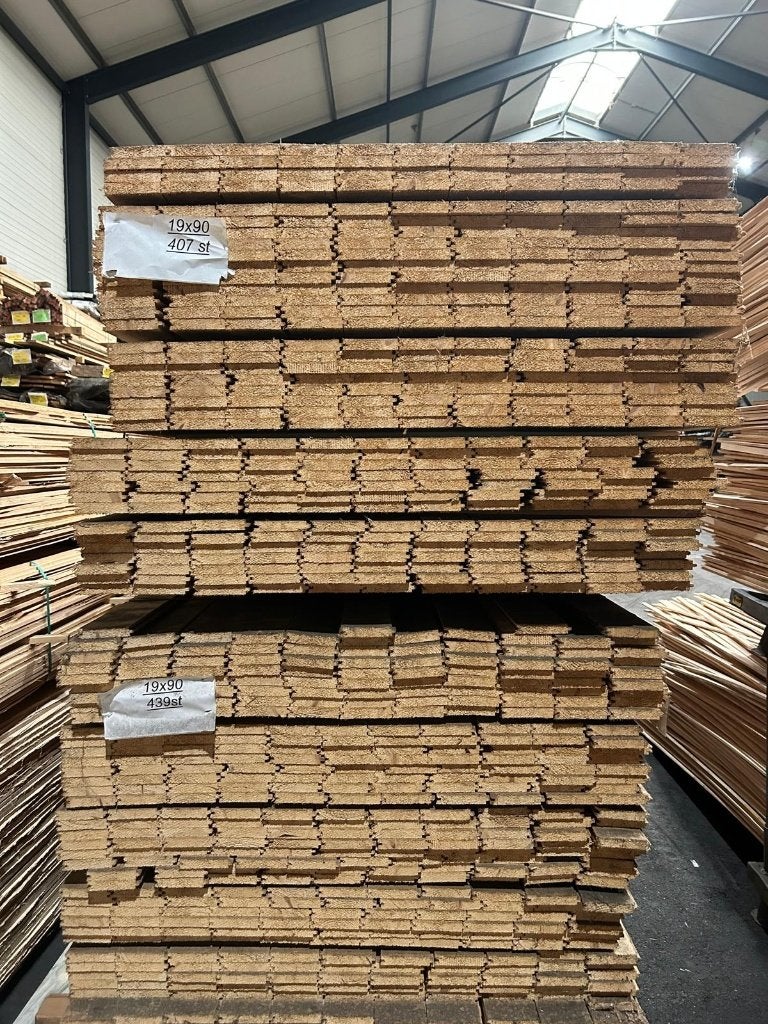 Vuren GG delen - 19x90x3500, Ophalen, Zo goed als nieuw, Hout, Tuinhek