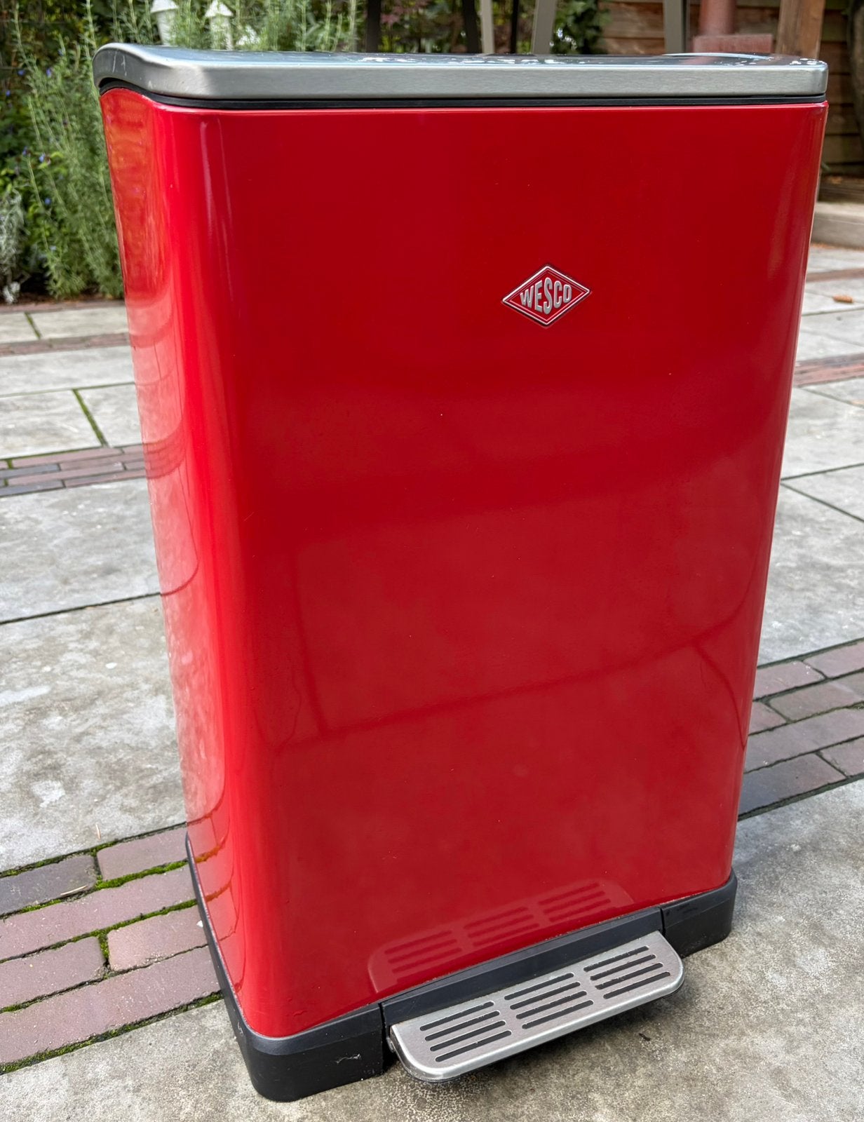 Wesco Big Double Boy - prullenbak, Huis en Inrichting, 50 – 75, Gebruikt, Met pedaal, Ophalen of Verzenden