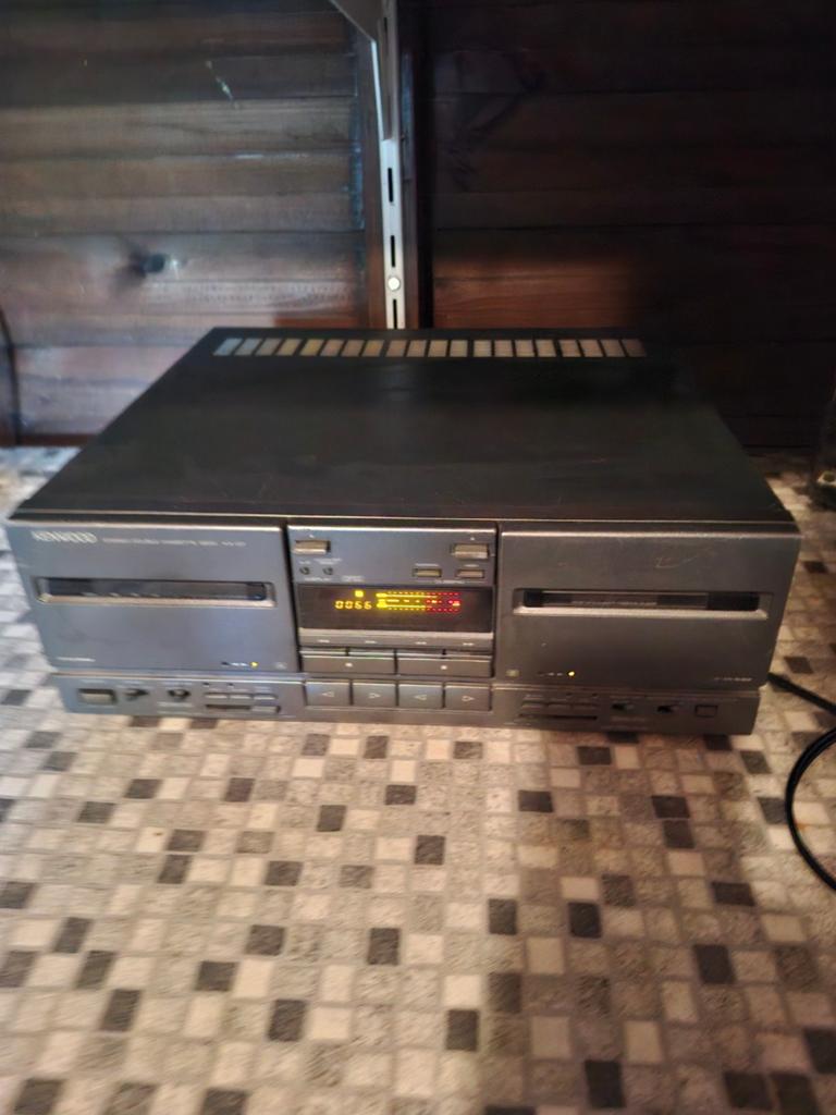 Kenwood KX-07 Stereo Dubbel Cassettedeck, Audio, Tv en Foto, Cassettedecks, Ophalen of Verzenden, Dubbel, Kenwood, Tiptoetsen