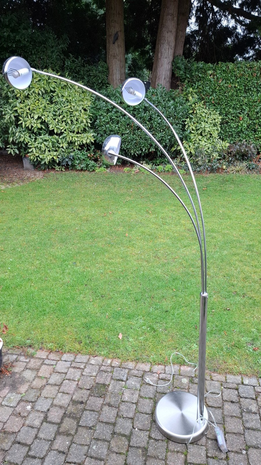 Mooie staande lamp met drie spotjes, Ophalen, Gebruikt, Overige fittingen, Metaal