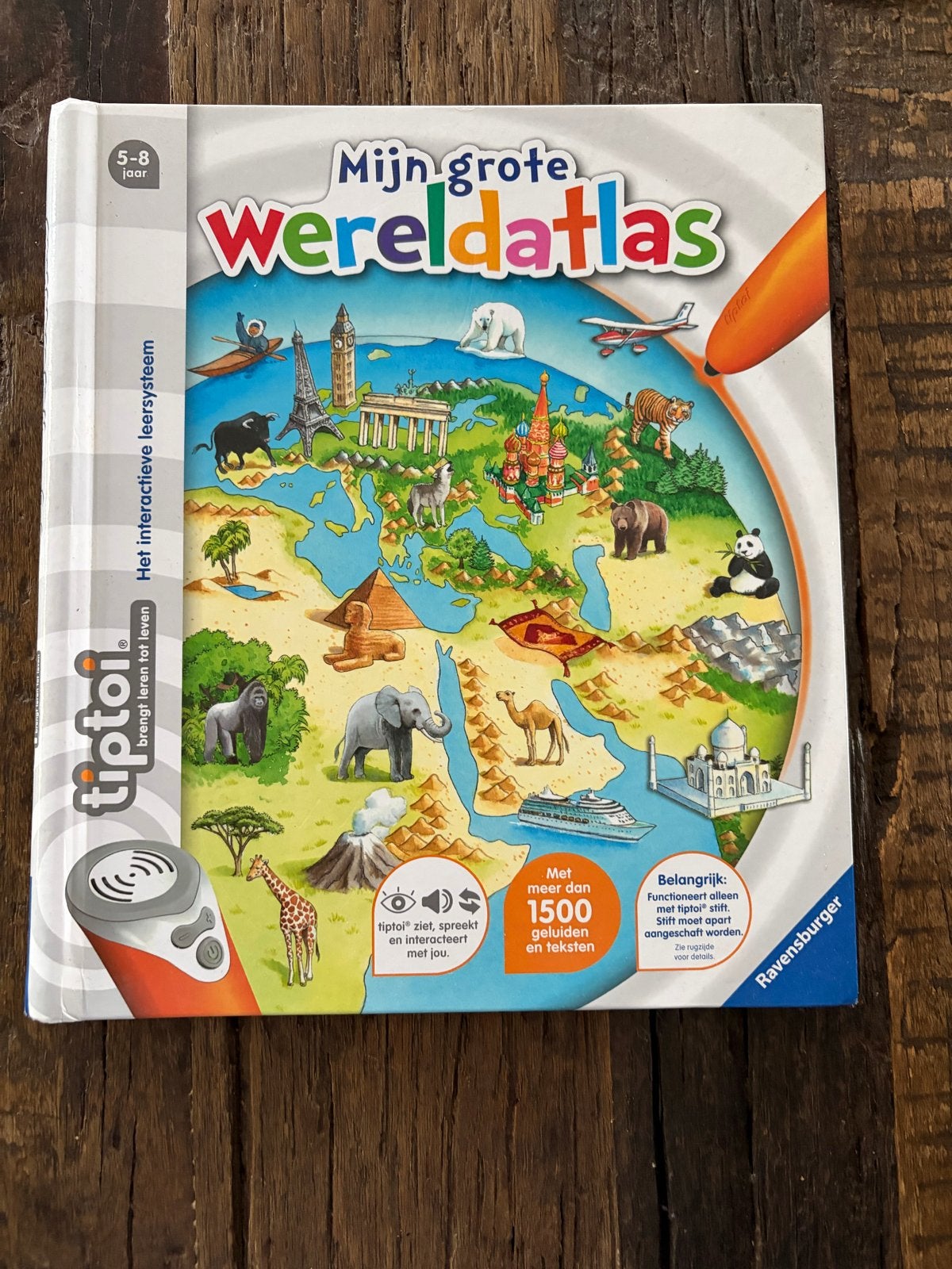 Mijn grote Wereldatlas - Tiptoi Ravensburger, Ophalen of Verzenden, Zo goed als nieuw