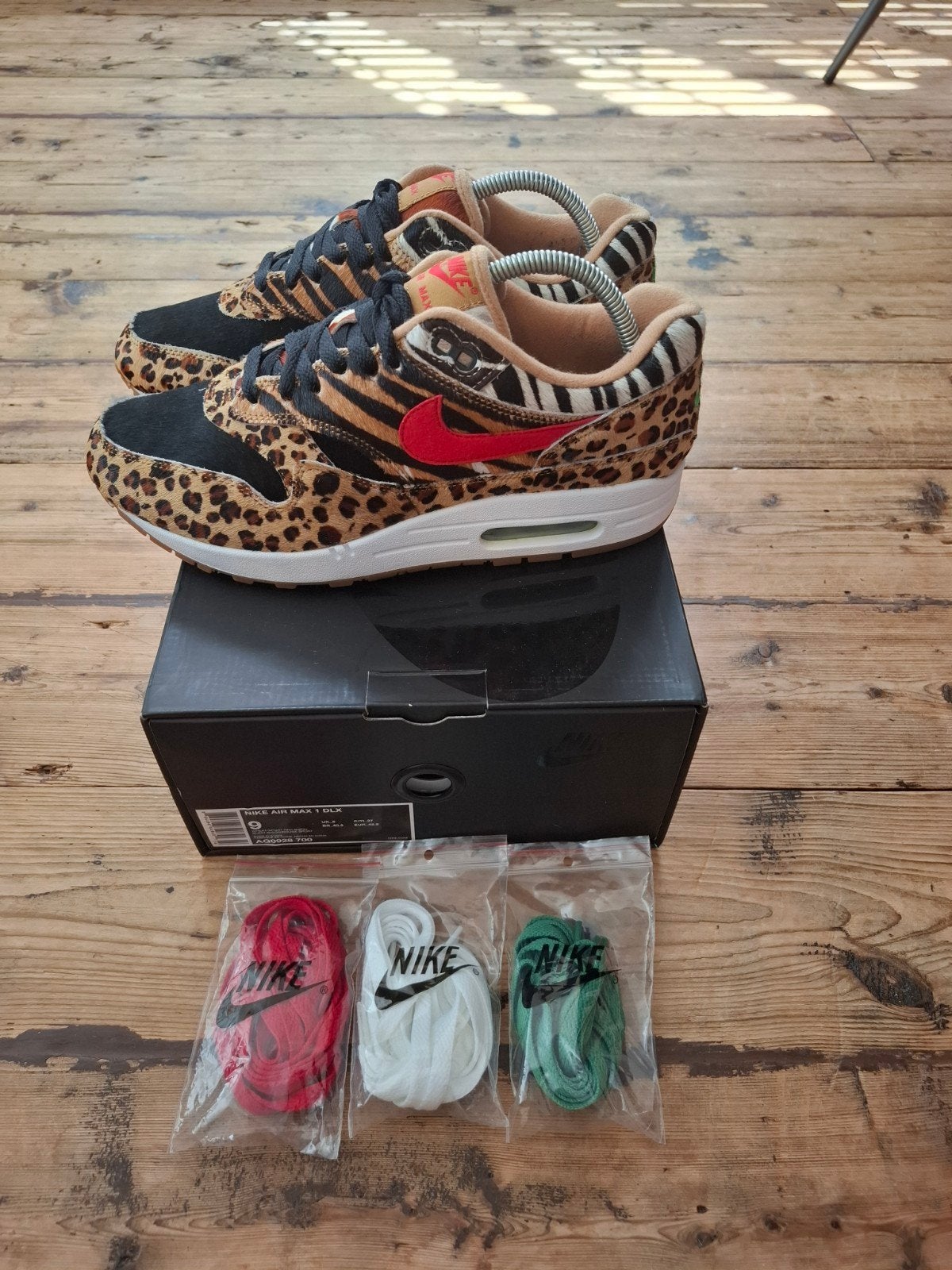 Nike Air Max 1 DLX Atmos Animal 2.0 - Maat 42.5, Overige kleuren, Nike, Ophalen of Verzenden, Sneakers of Gympen