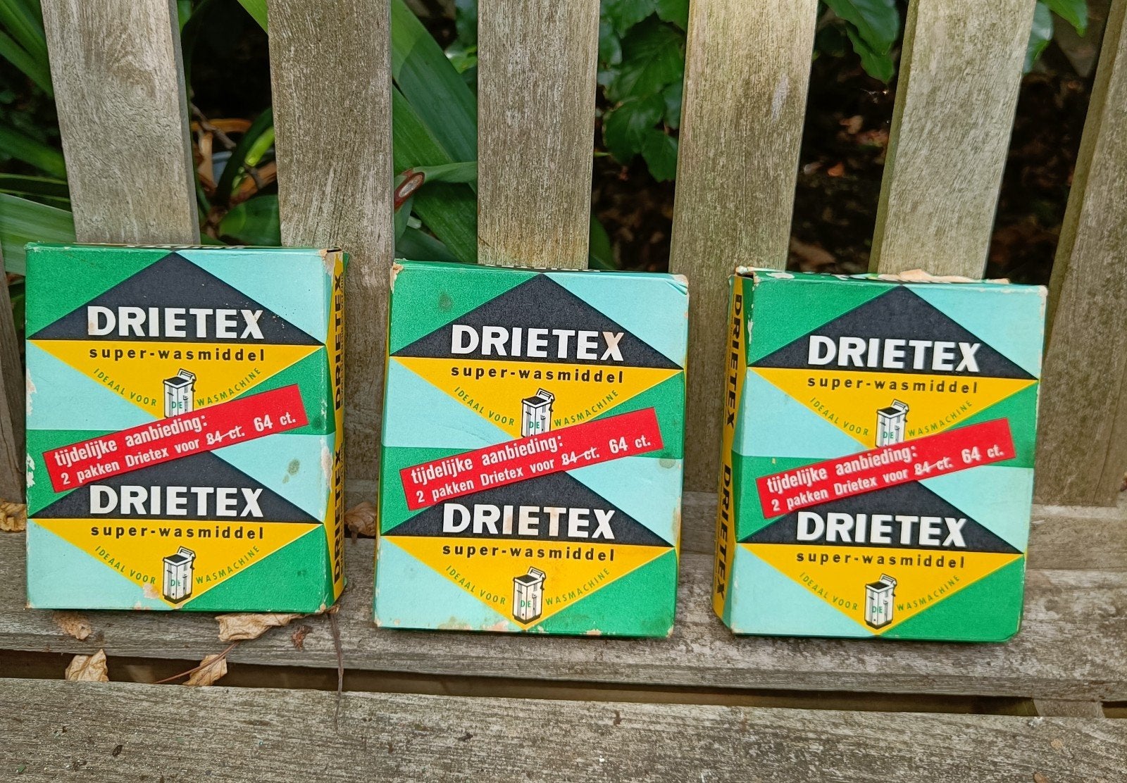 Vintage Drietex Super-Wasmiddel Pakken (3 stuks), Ophalen of Verzenden