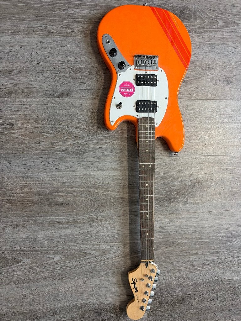 Squier Bullet Competition Mustang HH Competition Orange 2020, Ophalen, Zo goed als nieuw, Solid body, Fender