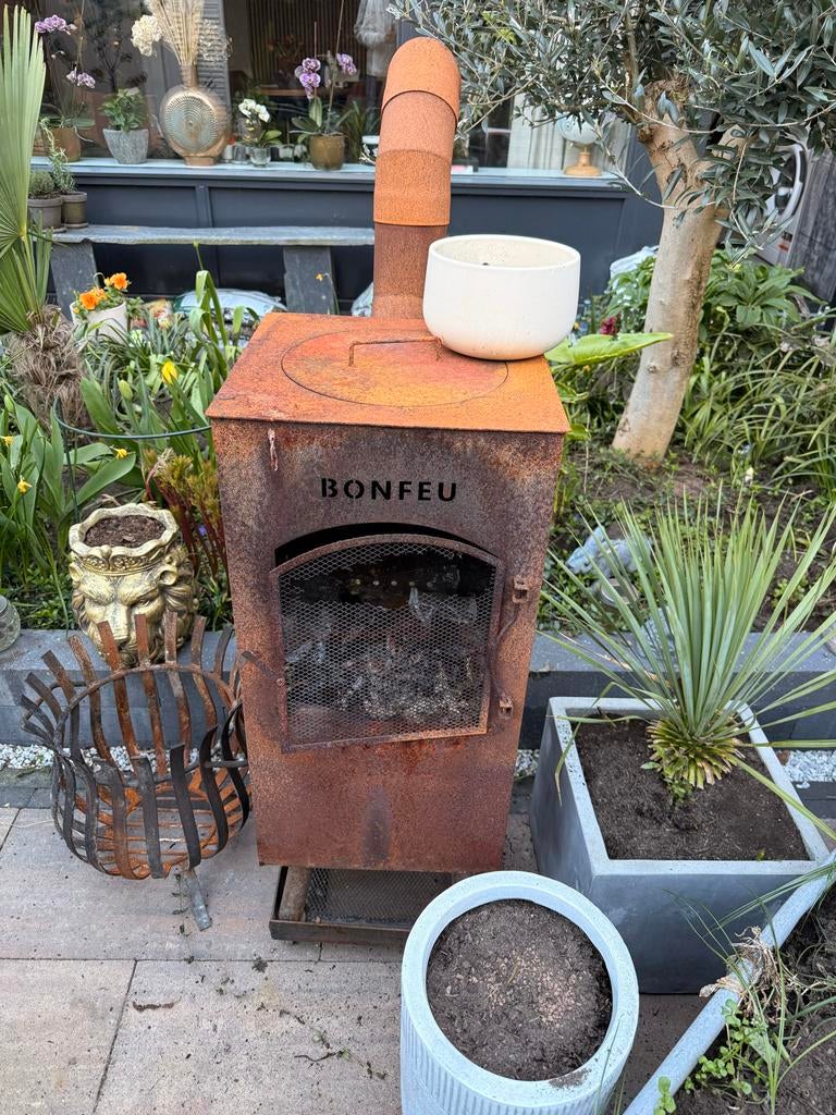 Bonfeu tuinhaard / BBQ - Sfeervol en functioneel, Tuin en Terras, Tuinhaarden, Gebruikt, Ophalen